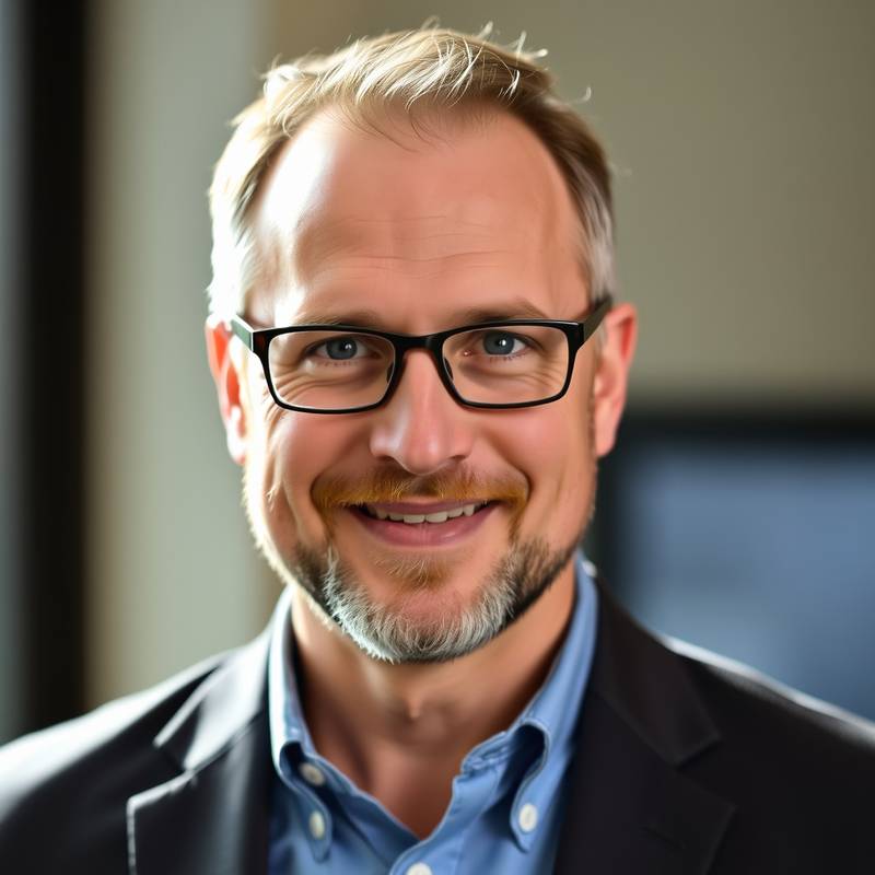 A professional headshot of David Wilson, a Senior Instructor at EduNexus Academy specializing in Web Development.