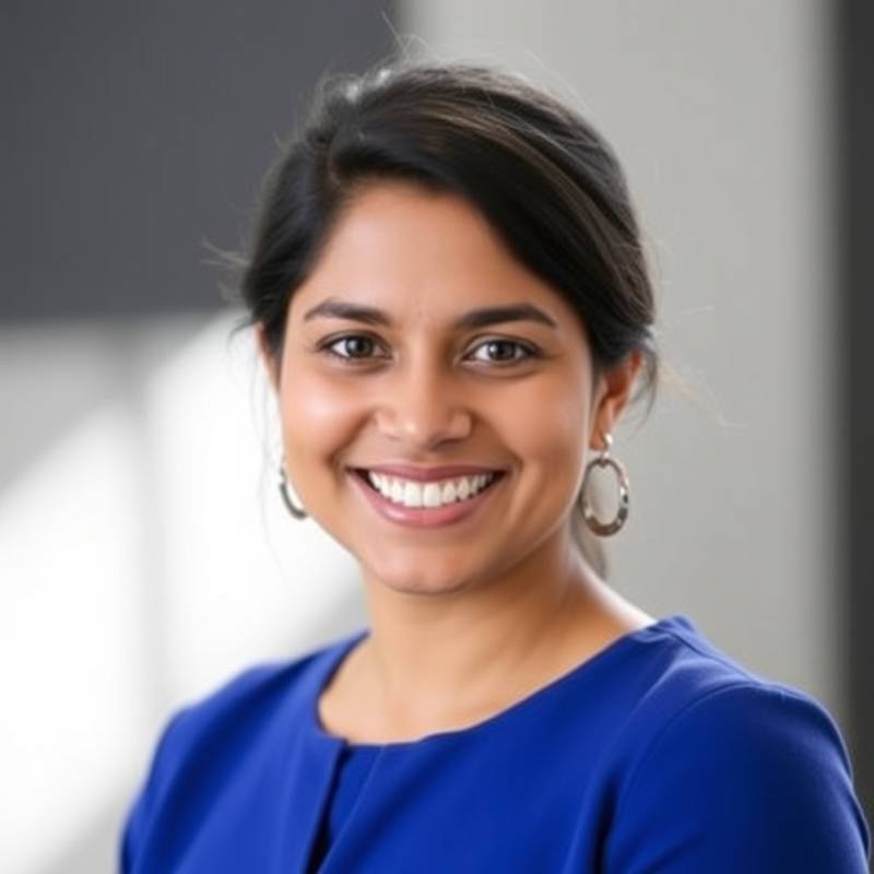 A professional headshot of Jasmine Patel, a Data Science Instructor at EduNexus Academy.